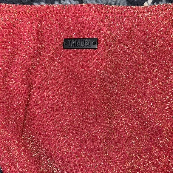 Ruby sparkle swimsuit set with bag. - Picture 4 of 4